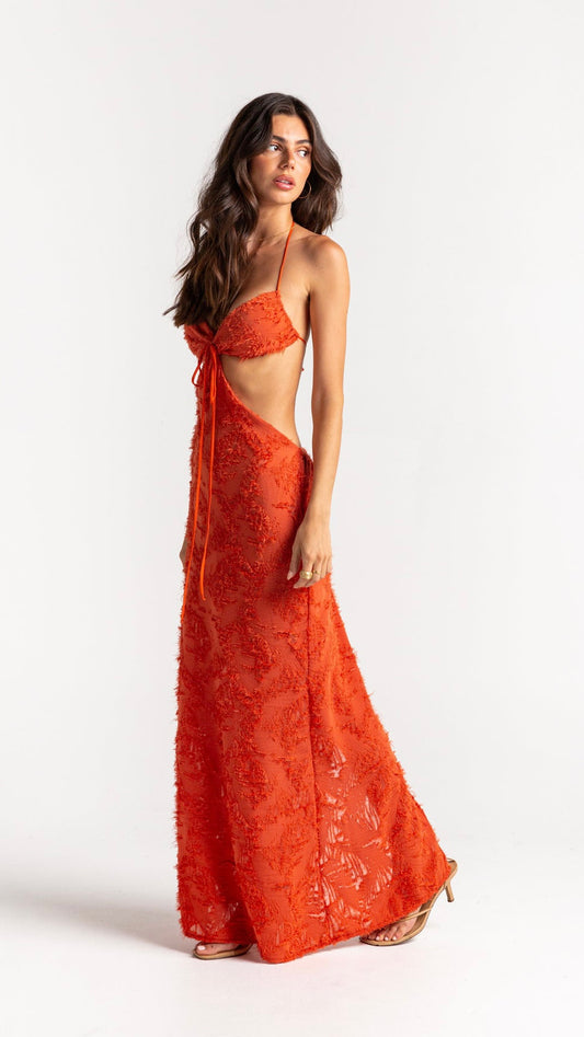 Arcina Ori Kara Dress - Burnt Orange
